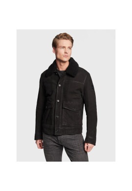 Boss Кожено яке Jucker 50482205 Черен Regular Fit - Pepit.bg
