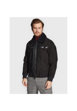 Boss Кожено яке Jur 50476983 Черен Regular Fit - Pepit.bg