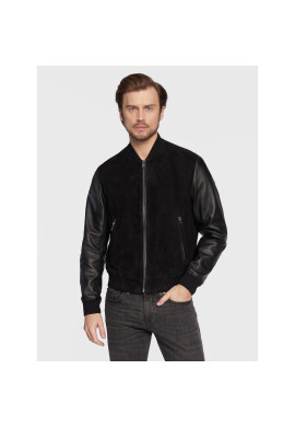 Boss Кожено яке Malbano 50476544 Черен Regular Fit - Pepit.bg