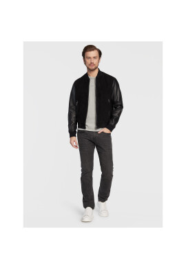 Boss Кожено яке Malbano 50476544 Черен Regular Fit - Pepit.bg