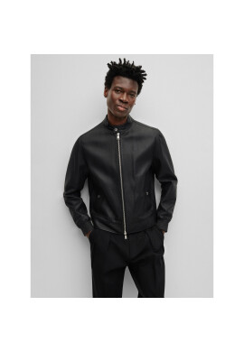 Boss Кожено яке Mapson2 50494120 Черен Regular Fit - Pepit.bg