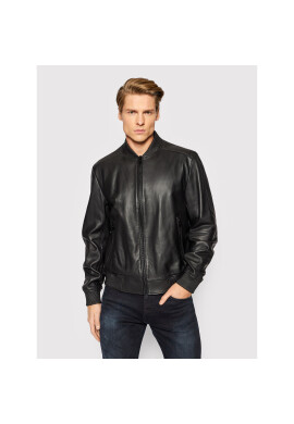 Boss Кожено яке Malban 50464934 Черен Regular Fit - Pepit.bg