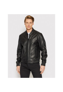 Boss Кожено яке Malban1 50467834 Черен Regular Fit - Pepit.bg