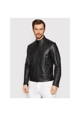 Boss Кожено яке Marbon 50466251 Черен Regular Fit - Pepit.bg