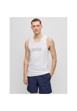 Boss Мъжки топ 50491711 Бял Regular Fit - Pepit.bg