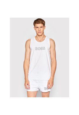Boss Мъжки топ Beach 50469301 Бял Regular Fit - Pepit.bg