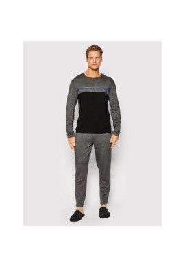 Boss Пижама Refined Long Set 50443511 Сив Regular Fit - Pepit.bg