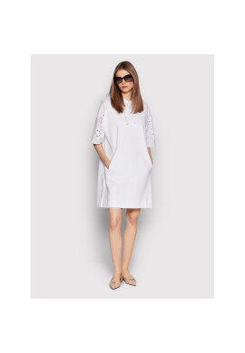 Boss Плетена рокля Efi 50469187 Бял Regular Fit - Pepit.bg