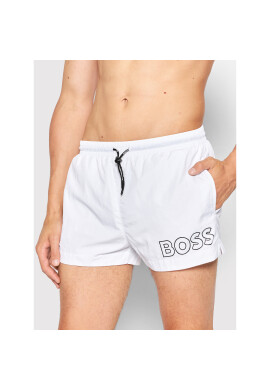 Boss Плувни шорти Mooneye 50469280 Бял Regular Fit - Pepit.bg