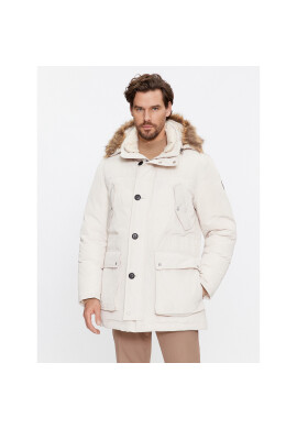 Boss Пухено яке Dadico 50499371 Екрю Regular Fit - Pepit.bg