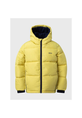 Boss Пухено яке J26488 S Жълт Regular Fit - Pepit.bg
