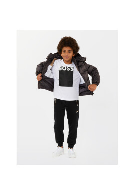 Boss Пухено яке J26519 D Черен Regular Fit - Pepit.bg