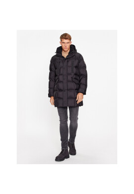 Boss Пухено яке Olomi 50498233 Черен Regular Fit - Pepit.bg