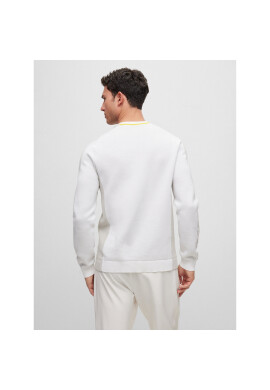 Boss Пуловер 50493767 Бял Regular Fit - Pepit.bg