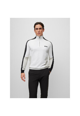 Boss Пуловер 50493769 Бял Regular Fit - Pepit.bg