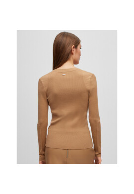 Boss Пуловер 50493904 Кафяв Slim Fit - Pepit.bg