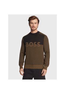 Boss Пуловер Asave 50474884 Зелен Regular Fit - Pepit.bg