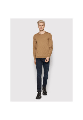 Boss Пуловер Leno-P 50378575 Кафяв Slim Fit - Pepit.bg