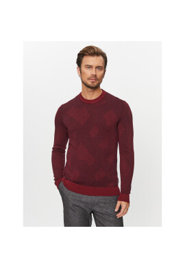 Boss Пуловер Motivo DARK RED Бордо Regular Fit - Pepit.bg