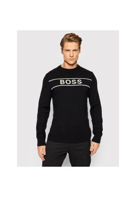 Boss Пуловер Ubail 50463060 Черен Regular Fit - Pepit.bg