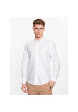 Boss Риза C_Hal_Standup 50490419 Бял Casual Fit - Pepit.bg