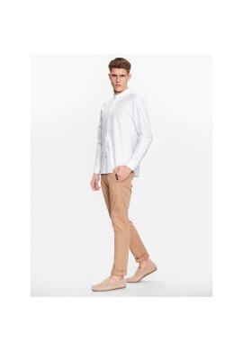 Boss Риза C_Hal_Standup 50490419 Бял Casual Fit - Pepit.bg