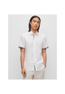 Boss Риза 50490494 Бял Casual Fit - Pepit.bg