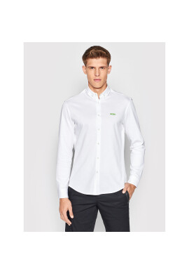 Boss Риза Biado_R 50469836 Бял Regular Fit - Pepit.bg