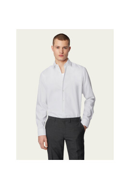 Boss Риза Eliott 50416086 Бял Regular Fit - Pepit.bg