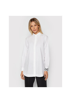 Boss Риза Esmera 50458271 Бял Oversize - Pepit.bg