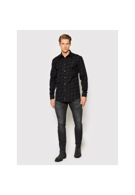 Boss Риза Hank 50464149 Черен Slim Fit - Pepit.bg