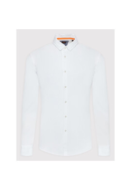 Boss Риза Magneton_2 50467251 Бял Slim Fit - Pepit.bg