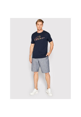 Boss Шорти от плат Rigan 50466824 Сив Regular Fit - Pepit.bg