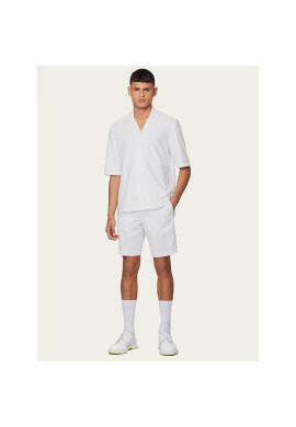 Boss Шорти от плат Slice 50440126 Бял Regular Fit - Pepit.bg
