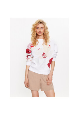 Boss Суитшърт 50489524 Бял Relaxed Fit - Pepit.bg
