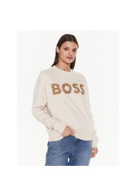 Boss Суитшърт Ecaisa_Logo 50484443 Бежов Oversize - Pepit.bg