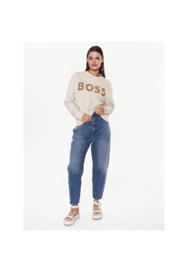 Boss Суитшърт Ecaisa_Logo 50484443 Бежов Oversize - Pepit.bg