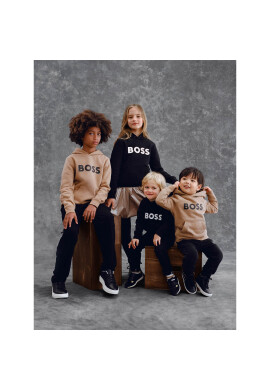 Boss Суитшърт J25Q15 D Черен Regular Fit - Pepit.bg