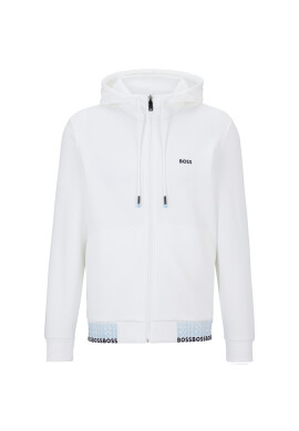 Boss Суитшърт Saggy 1 50497196 Бял Regular Fit - Pepit.bg