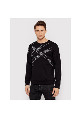 Boss Суитшърт Wrapped 50463493 Черен Regular Fit - Pepit.bg