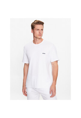 Boss Тениска на пижама Waffle 50480834 Бял Regular Fit - Pepit.bg