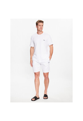 Boss Тениска на пижама Waffle 50480834 Бял Regular Fit - Pepit.bg