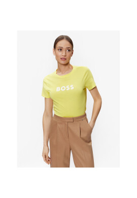 Boss Тишърт Logo 50468356 Жълт Regular Fit - Pepit.bg