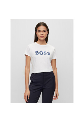 Boss Тишърт 50479981 Бял Regular Fit - Pepit.bg