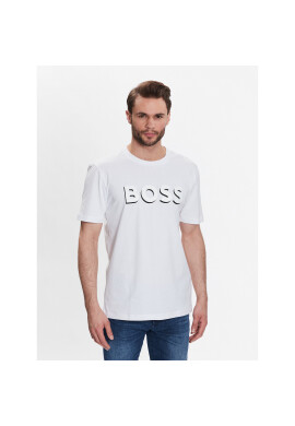 Boss Тишърт 50481611 Бял Regular Fit - Pepit.bg