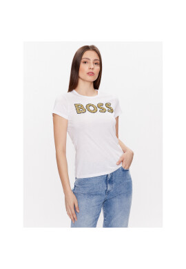 Boss Тишърт 50484646 Бял Slim Fit - Pepit.bg