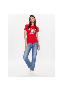 Boss Тишърт 50484941 Червен Slim Fit - Pepit.bg
