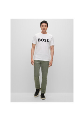 Boss Тишърт Tiburt 345 50486200 Бял Regular Fit - Pepit.bg
