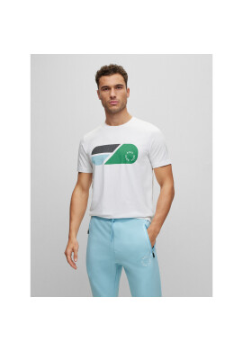 Boss Тишърт 50488797 Бял Regular Fit - Pepit.bg