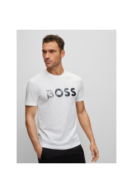 Boss Тишърт 50488833 Бял Regular Fit - Pepit.bg